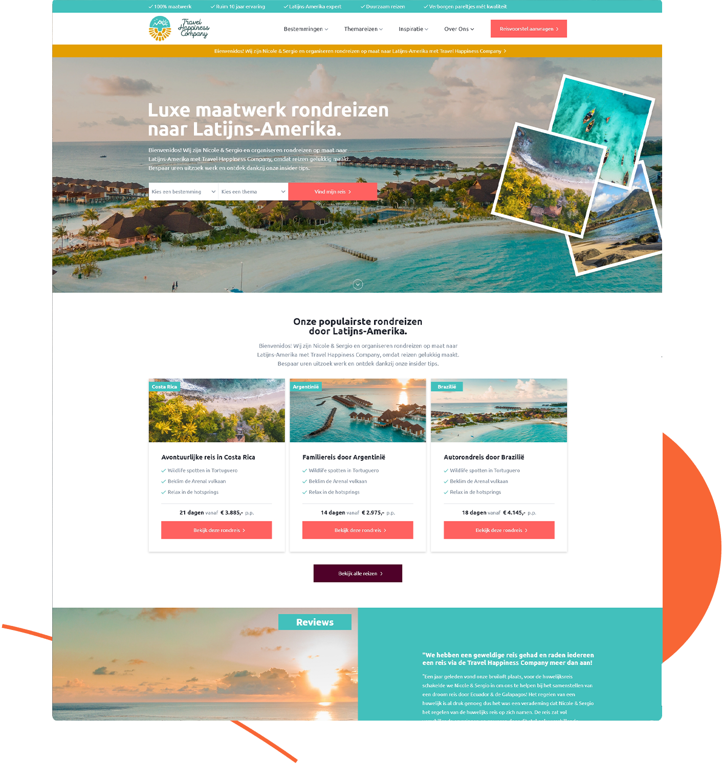 travel happiness company reisbureauwebsite