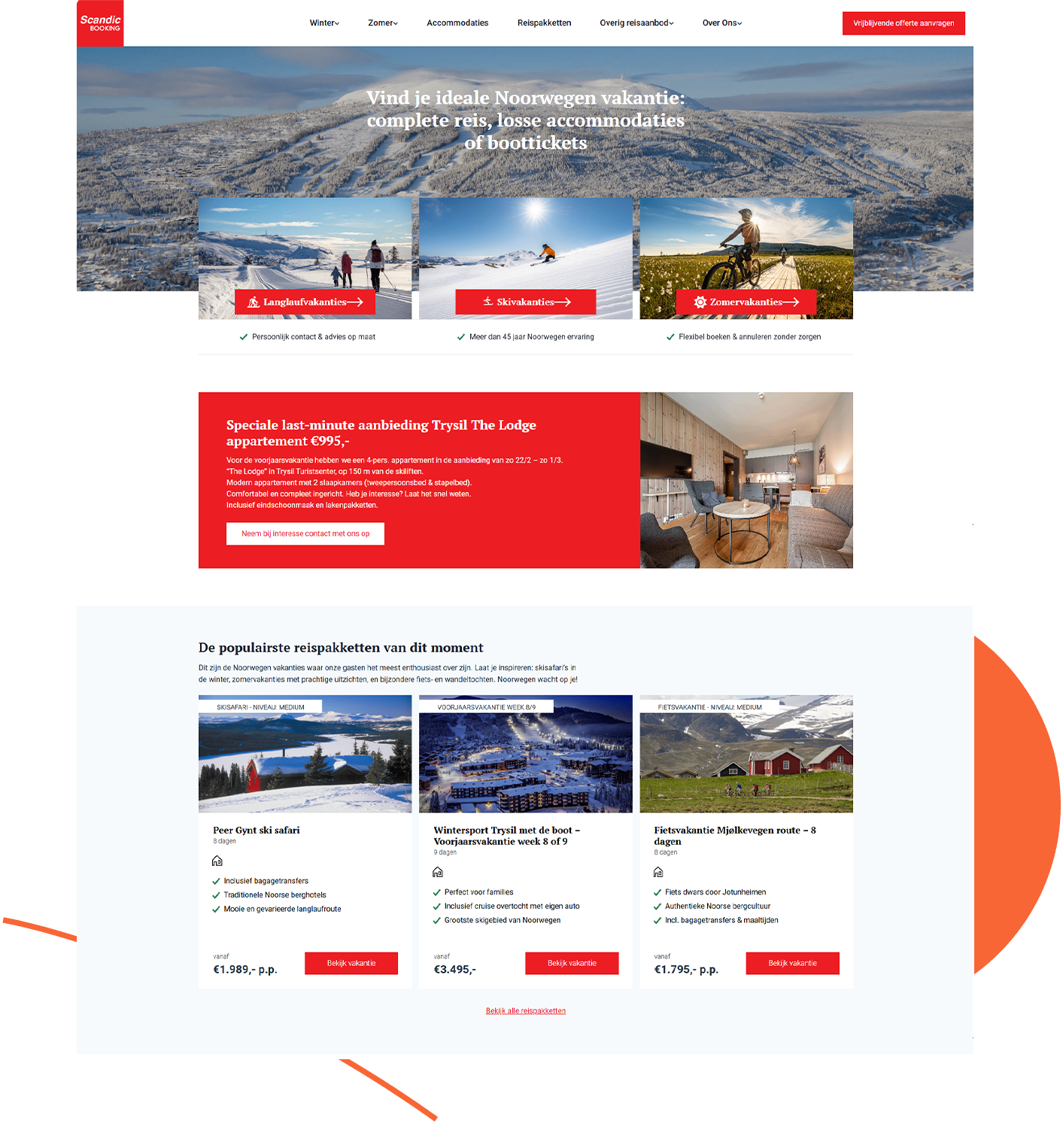 wordpress travelagency website case scandic booking